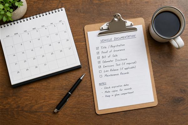 Bloco editorial sobre calendário de licenciamento veicular em Santa Catarina